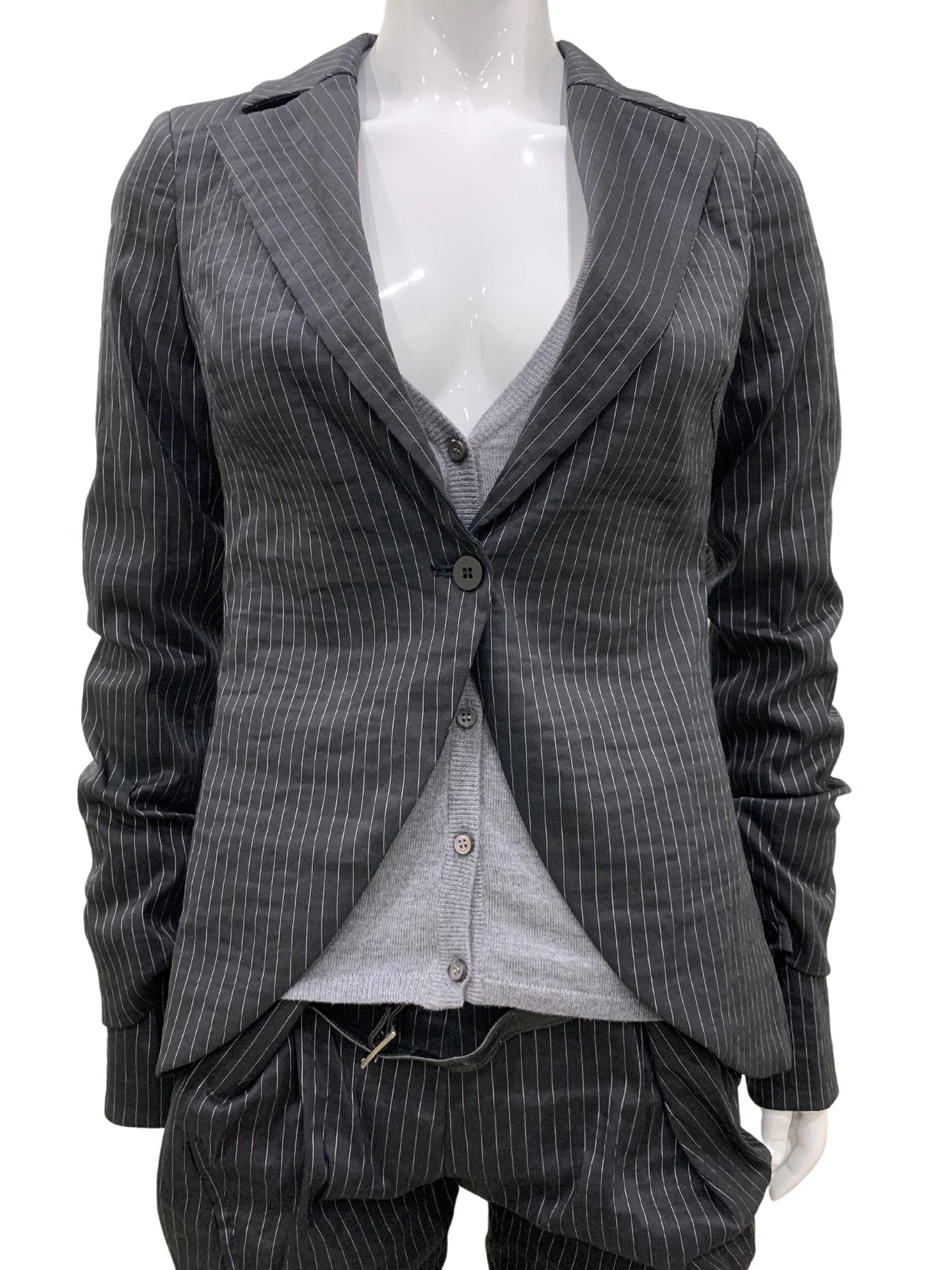 ANNHAGEN * DESIGNER BLAZER * NADELSTREIFEN * MADE IN ITALY