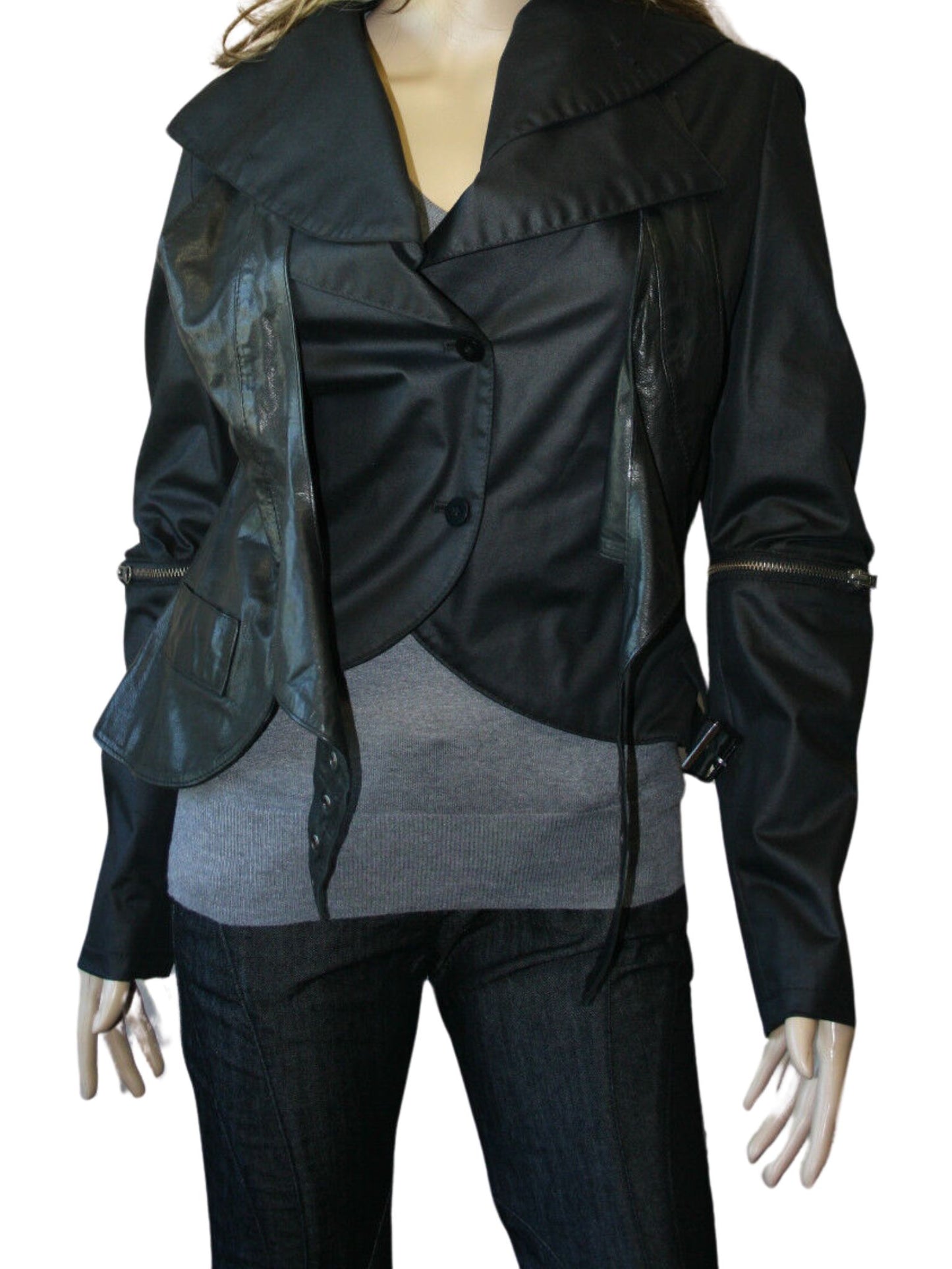 ANNHAGEN * DESIGNER JACKE * LEDER * MADE IN ITALY